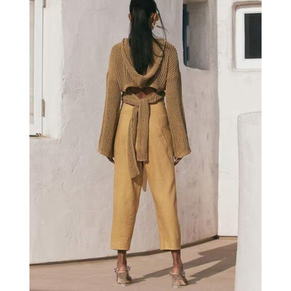 Cult Gaia Judith Linen-Blend Pants Sz XS - Picture 2 of 9